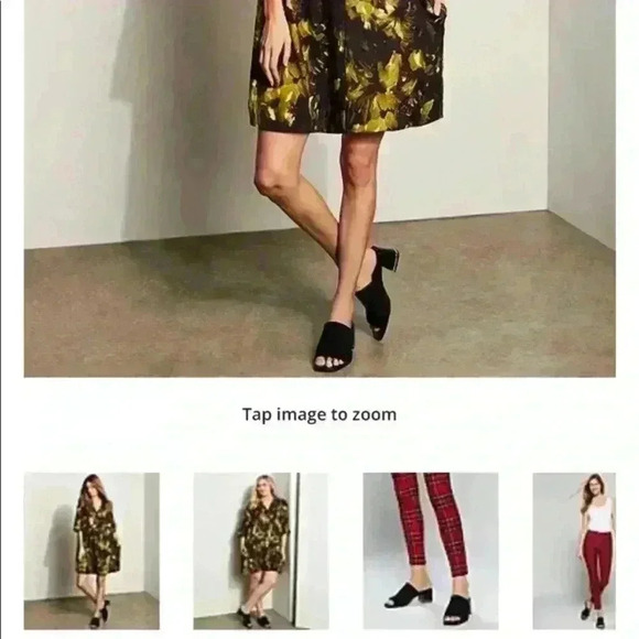 Donald Pliner Women’s Haze Black Mule Block Heel Sandal Size 7 - Picture 14 of 15